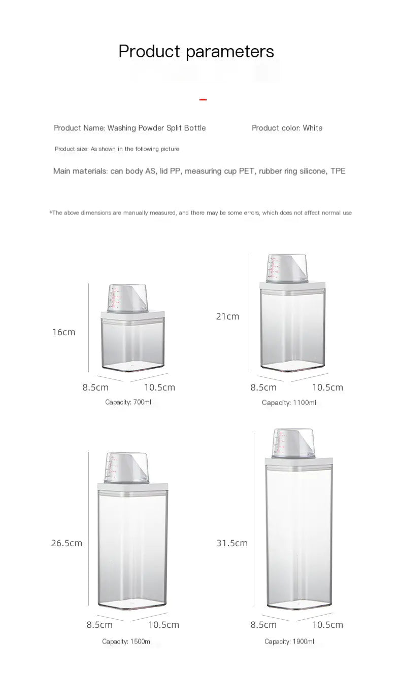 Transparent Detergent Container
